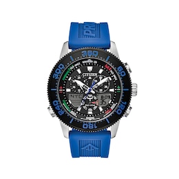 Men's Citizen Eco-Drive® Promaster Sailhawk Chronograph Strap Watch with Black Dial (Model: JR4068-01E)