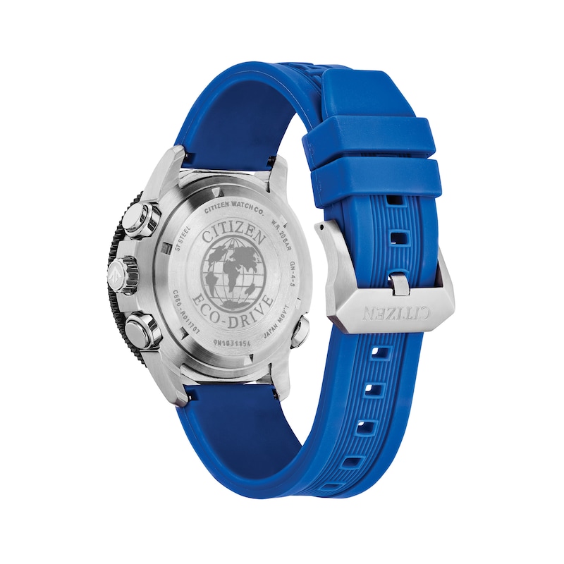 Main Image 3 of Men's Citizen Eco-Drive® Promaster Sailhawk Chronograph Strap Watch with Black Dial (Model: JR4068-01E)