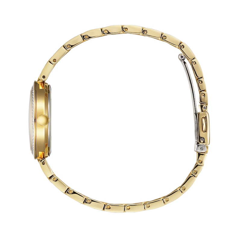 Main Image 2 of Ladies' Citizen Eco-Drive® Crystal Accent Two-Tone Watch with Mother-of-Pearl Dial (Model: EM0844-58D)