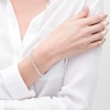 Thumbnail Image 2 of 1.00 CT. T.W. Diamond Twist Link Alternating Bracelet in 10K White Gold