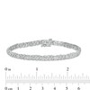 Thumbnail Image 4 of 1.00 CT. T.W. Diamond Twist Link Alternating Bracelet in 10K White Gold