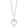 Thumbnail Image 1 of Hallmark Diamonds Love Diamond Accent Looped Heart Pendant in Sterling Silver
