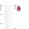 Thumbnail Image 3 of Pear-Shaped Certified Ruby Solitaire Stud Earrings in 14K Gold