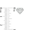 Thumbnail Image 2 of Marilyn Monroe™ Collection 0.145 CT. T.W. Diamond Stud Earrings in Sterling Silver