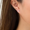 Thumbnail Image 2 of Marilyn Monroe™ Collection 0.18 CT. T.W. Diamond Solitaire Stud Earrings in 10K White Gold