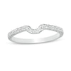 Thumbnail Image 1 of Trouvaille Collection 0.25 CT. T.W. Diamond Coordinating Contour Wedding Band in 18K White Gold