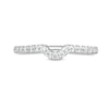 Thumbnail Image 4 of Trouvaille Collection 0.25 CT. T.W. Diamond Coordinating Contour Wedding Band in 18K White Gold