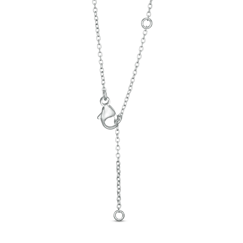 Main Image 3 of Marilyn Monroe™ Collection 0.18 CT. Solitaire Necklace in 10K White Gold