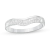 Thumbnail Image 1 of 0.23 CT. T.W. Diamond Contour Anniversary Band in 10K White Gold