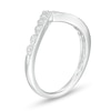 Thumbnail Image 2 of 0.085 CT. T.W. Diamond Vintage-Style Tiara Contour Anniversary Band in 10K White Gold