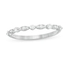 Thumbnail Image 1 of 0.25 CT. T.W. Diamond Alternating Band in 10K White Gold