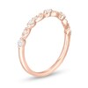 Thumbnail Image 3 of 0.25 CT. T.W. Diamond Alternating Band in 10K Rose Gold