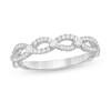 0.25 CT. T.W. Diamond Twist Shank Anniversary Band in 10K Gold