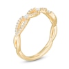 Thumbnail Image 2 of 0.25 CT. T.W. Diamond Twist Shank Anniversary Band in 10K Gold