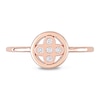 Thumbnail Image 4 of 0.05 CT. T.W. Diamond Clover Ring in 10K Rose Gold