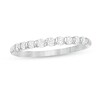 0.30 CT. T.W. Diamond Nine Stone Twist Anniversary Band in 10K White Gold