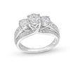 Thumbnail Image 1 of 1.45 CT. T.W. Diamond Past Present Future® Engagement Ring in 14K White Gold