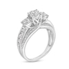 Thumbnail Image 3 of 1.45 CT. T.W. Diamond Past Present Future® Engagement Ring in 14K White Gold