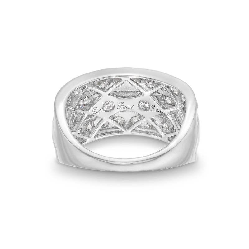 Main Image 5 of 2.95 CT. T.W. Diamond Past Present Future® Engagement Ring in 14K White Gold (I/I2)