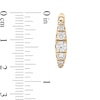 Thumbnail Image 2 of 0.45 CT. T.W. Journey Diamond Hoop Earrings in 14K Gold
