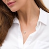 Thumbnail Image 2 of Wonder Woman™ Collection 0.18 CT. T.W. Diamond Flame Pendant in 10K Gold