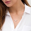 Thumbnail Image 2 of Wonder Woman™ Collection 0.115 CT. T.W. Diamond Symbol Necklace in 10K Gold