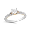 Thumbnail Image 0 of Enchanted Disney Merida 0.69 CT. T.W. Diamond Split Shank Engagement Ring in 14K Two-Tone Gold
