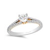 Thumbnail Image 0 of Enchanted Disney Merida 0.69 CT. T.W. Diamond Split Shank Engagement Ring in 14K Two-Tone Gold