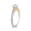 Thumbnail Image 1 of Enchanted Disney Merida 0.69 CT. T.W. Diamond Split Shank Engagement Ring in 14K Two-Tone Gold