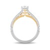 Thumbnail Image 3 of Enchanted Disney Merida 0.69 CT. T.W. Diamond Split Shank Engagement Ring in 14K Two-Tone Gold