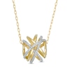 Thumbnail Image 1 of Wonder Woman™ Collection 0.07 CT. T.W. Diamond Themyscira Island Pendant in 10K Gold