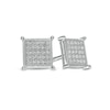 Thumbnail Image 0 of Men's 0.15 CT. T.W. Composite Diamond Square Stud Earrings in 10K White Gold