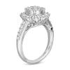 Thumbnail Image 1 of Marilyn Monroe™ Collection 0.95 CT. T.W. Composite Diamond Sunburst Frame Engagement Ring in 14K White Gold