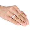 Thumbnail Image 2 of Men's 0.20 CT. T.W. Black Diamond Ribbon Band in Sterling Silver