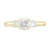 0.98 CT. T.W. Diamond Past Present Future® Engagement Ring in 14K Gold