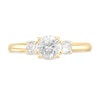 Thumbnail Image 3 of 0.98 CT. T.W. Diamond Past Present Future® Engagement Ring in 14K Gold