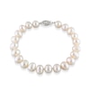 Thumbnail Image 0 of 7.5-8.0mm Cultured Freshwater Pearl Strand Bracelet with Sterling Silver Clasp - 7.75"