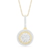 Thumbnail Image 0 of 0.29 CT. T.W. Composite Diamond Frame Drop Pendant in 10K Gold