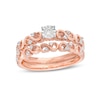 Thumbnail Image 0 of 0.23 CT. T.W. Diamond Infinity Bridal Set in 10K Rose Gold