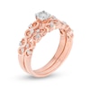 Thumbnail Image 2 of 0.23 CT. T.W. Diamond Infinity Bridal Set in 10K Rose Gold