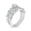 Thumbnail Image 2 of 0.29 CT. T.W. Diamond Open Floral Bridal Set in 10K White Gold