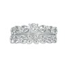 Thumbnail Image 3 of 0.29 CT. T.W. Diamond Open Floral Bridal Set in 10K White Gold