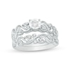 Thumbnail Image 0 of 0.29 CT. T.W. Diamond Open Filigree Bridal Set in 10K White Gold