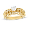 Thumbnail Image 0 of 0.37 CT. T.W. Diamond Vintage-Style Filigree Bridal Set in 10K Gold