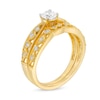 Thumbnail Image 2 of 0.37 CT. T.W. Diamond Vintage-Style Filigree Bridal Set in 10K Gold