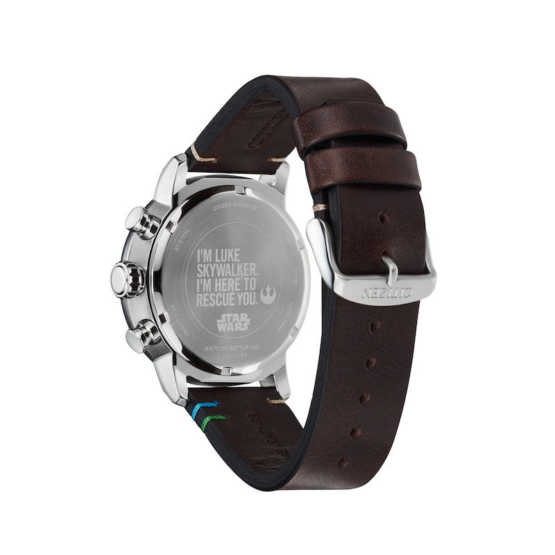Men's Citizen Eco-Drive® Star Wars™ Luke Skywalker™ Strap Watch with Beige Dial (Model: CA0760-09W)