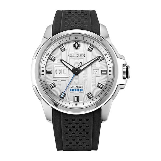 Men's Citizen Eco-Drive® Star Wars™ Stormtrooper Strap Watch with White Dial (Model: AW1650-04W)