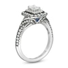 Thumbnail Image 3 of Vera Wang Love Collection 0.95 CT. T.W. Emerald-Cut Diamond Frame Engagement Ring in 14K White Gold with Black Rhodium