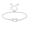 Thumbnail Image 0 of Diamond Accent Cat Ears Bolo Bracelet in Sterling Silver - 9.5"