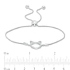 Thumbnail Image 2 of Diamond Accent Cat Ears Bolo Bracelet in Sterling Silver - 9.5"